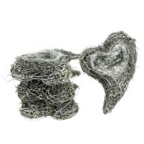 Product Decorative Vine Heart Planter, White, Creative Planting Idea for Home &amp; Gift, Plastic Film, Set of 4, 15cm x 23cm x 5cm