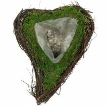 Plant heart vine, moss 26×36cm H9cm