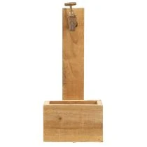 Product Planter Wooden Fountain Trough Optic Natural Rust L15.5cm