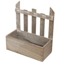 Product Planter Wooden Mini Flower Box L22/25cm Set of 2