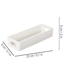 Product Rectangular tray with handles for storage and table decoration, 32cm