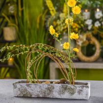 Planter concrete antique look Rectangular flower box 40×8×7cm