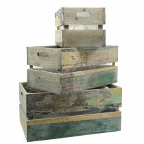 Planter wooden box 45/39 / 34.5cm 3pcs