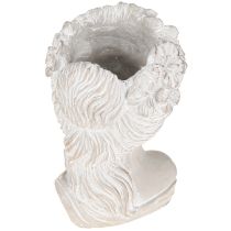 Product Plant head antique cast stone planter woman 12.5×12×20.5cm