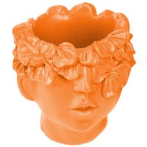 Product Plant Head Planter Bust Plant Pot Orange 13.5×13×14cm