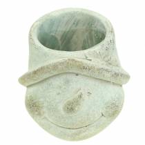 Product Planter plant head snowman Ø11cm H11.5cm 2pcs