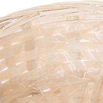 Product Woven basket as stylish floral decoration in the living area. Easter basket, 23cm, 6 pieces.