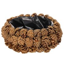 Product Round pine cone planting bowl, 30cm