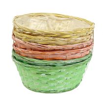 Product Plant basket round Ø25cm orange, yellow, green 6 pcs