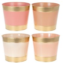 Product Metal plant pot/flower pot/planter, Ø26cm H22cm, 4 pieces