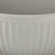 Product Plant pot plastic grey mottled bowl with grooves Ø30cm