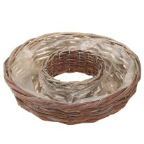 Product Planting ring, planting bowl, wood, natural grey, Ø30/35cm, set of 2.