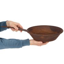 Product Planting tray, rust-colored pan with handle, metal planter, Ø31cm