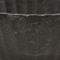 Product Plant bowl with grooves, planting boat, anthracite, 24 cm