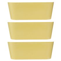 Product Plant bowl oval decorative bowl plastic yellow 27×11×10cm 3pcs