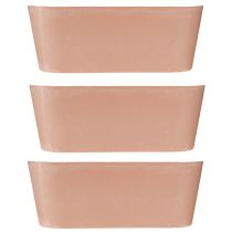 Product Plant bowl oval decorative bowl plastic pink-brown 27×11×10cm 3pcs