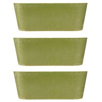 Product Plant Bowl Oval Green Plastic Bowl 27×11×10cm 3pcs