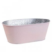 Plant bowl metal flower bowl oval pink 25x14.5x10cm