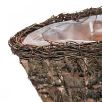 Plant bowl plant basket birch vines decorative basket 17×15×34cm