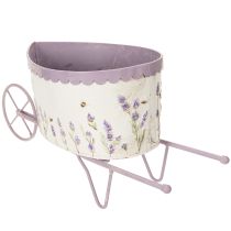 Product Flower pot wheelbarrow with stylish lavender look 46cm