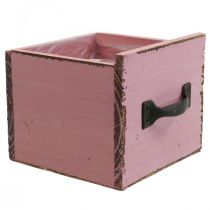 Product Plant drawer wooden decorative plant box pink 12.5cm