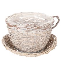 Product Basket cup with saucer decoration large table decoration 34cm