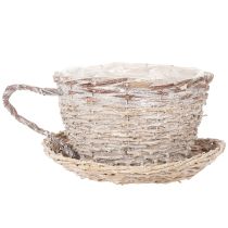 Product Basket cup with saucer decoration large table decoration 34cm