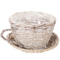 Product Basket cup with saucer decoration large table decoration 34cm