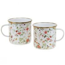 Product Plant cup Enamel cup for planting flowers Ø11cm