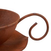 Product Plant cup with saucer vintage rust Ø17.5cm H6cm