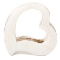 Product Heart-shaped decoration for planting and floral arrangements, open design, modern heart shape, 19cm