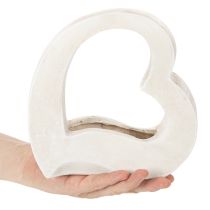 Product Heart-shaped decoration for planting and floral arrangements, open design, modern heart shape, 19cm