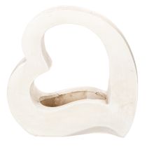 Product Heart-shaped decoration for planting and floral arrangements, open design, modern heart shape, 19cm