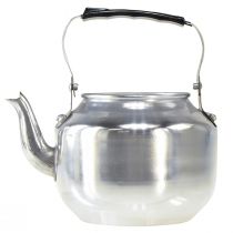 Product Plant pot metal decorative water jug silver vintage Ø15cm