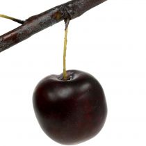 Artificial plum branch with 2 plums 12cm
