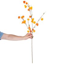 Product Artificial Chinese lantern plant, Physalis branch with blossoms, 95cm