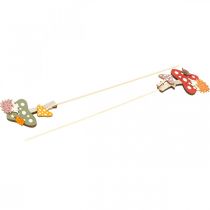 Product Flower Stick Fly Agaric Decoration Hedgehog Autumn Decoration 8cm 12 Pcs