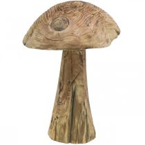 Mushroom, paulownia wood, autumn, wood decoration Ø18–20cm H28cm