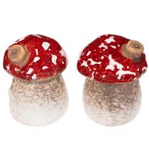 Product Mushroom House Decoration Miniature Fly Agaric 6cm 2pcs