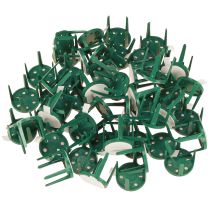 Product Pinholder floral foam holder 3cm green, 50 pieces floristry supplies