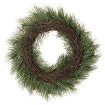 Product Artificial wreath of pine branches with small cones, 40cm