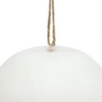 Product Plastic egg for hanging white 15cm 3pcs