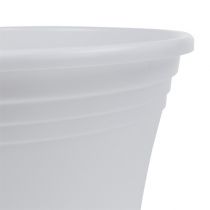 Plastic pot &quot;Irys&quot; white Ø22cm H18cm, 1pc