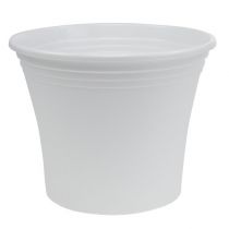 Plastic pot &quot;Irys&quot; white Ø29cm H24cm, 1pc