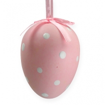 Product Plastic eggs with dots assorted. 9.5cm 8pcs