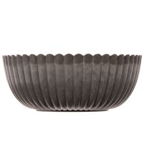 Product Ribbed bowl, anthracite, decorative bowl, round, 15cm, 2 pieces