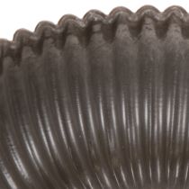 Product Ribbed bowl, anthracite, decorative bowl, round, 15cm, 2 pieces