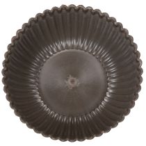 Product Ribbed bowl, anthracite, decorative bowl, round, 15cm, 2 pieces