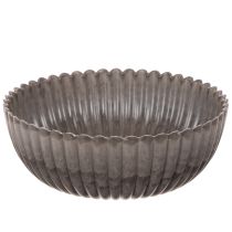 Product Round, grooved bowl, decorative container for floral arrangements, 20cm, 2 pieces
