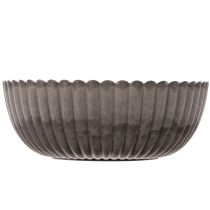 Product Round, grooved bowl, decorative container for floral arrangements, 20cm, 2 pieces
